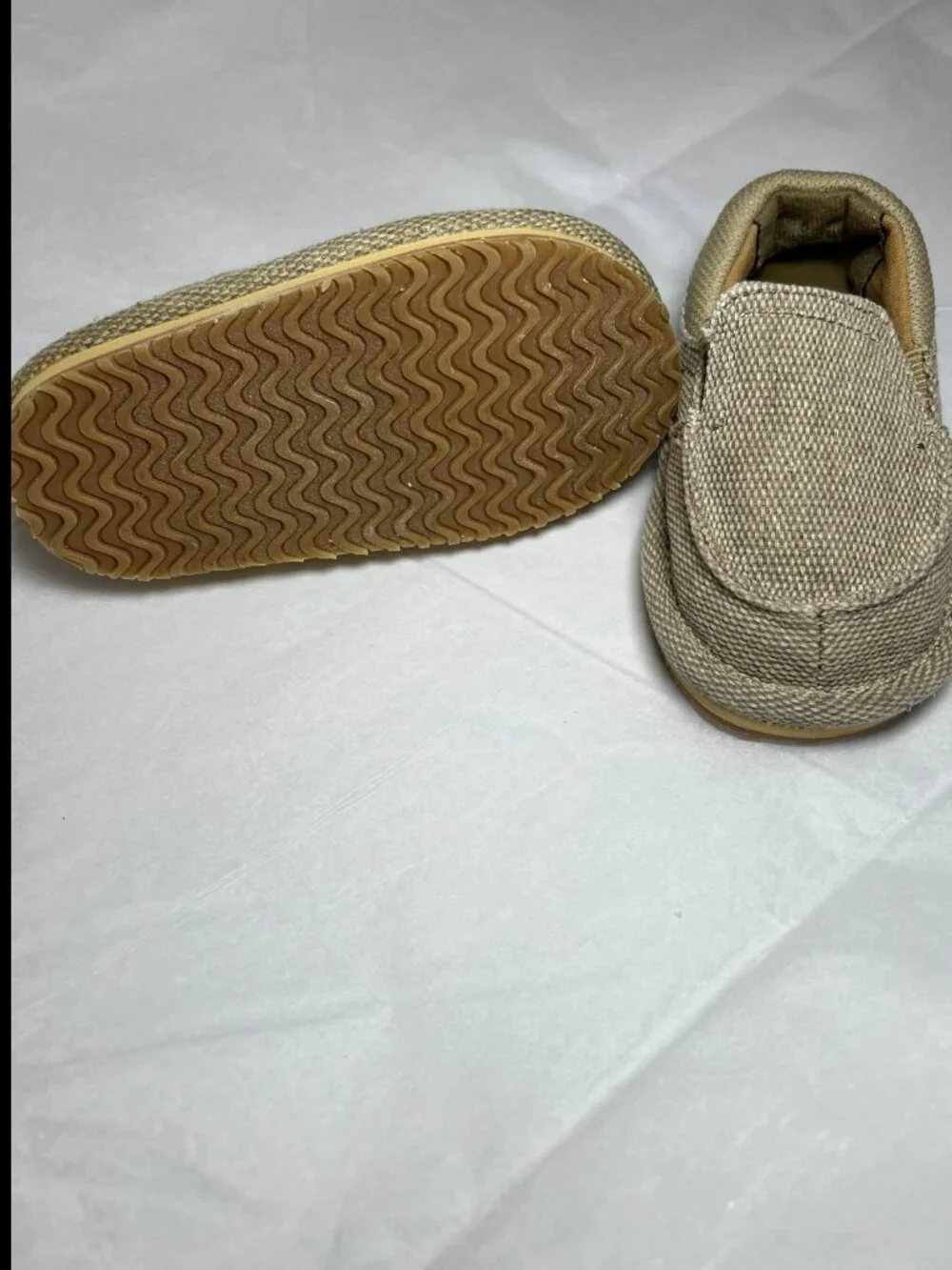 The Children's Place Boy Toddler Size 6 Tan Shoes Slip On Loafer
